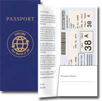 Passport and Boarding Pass image